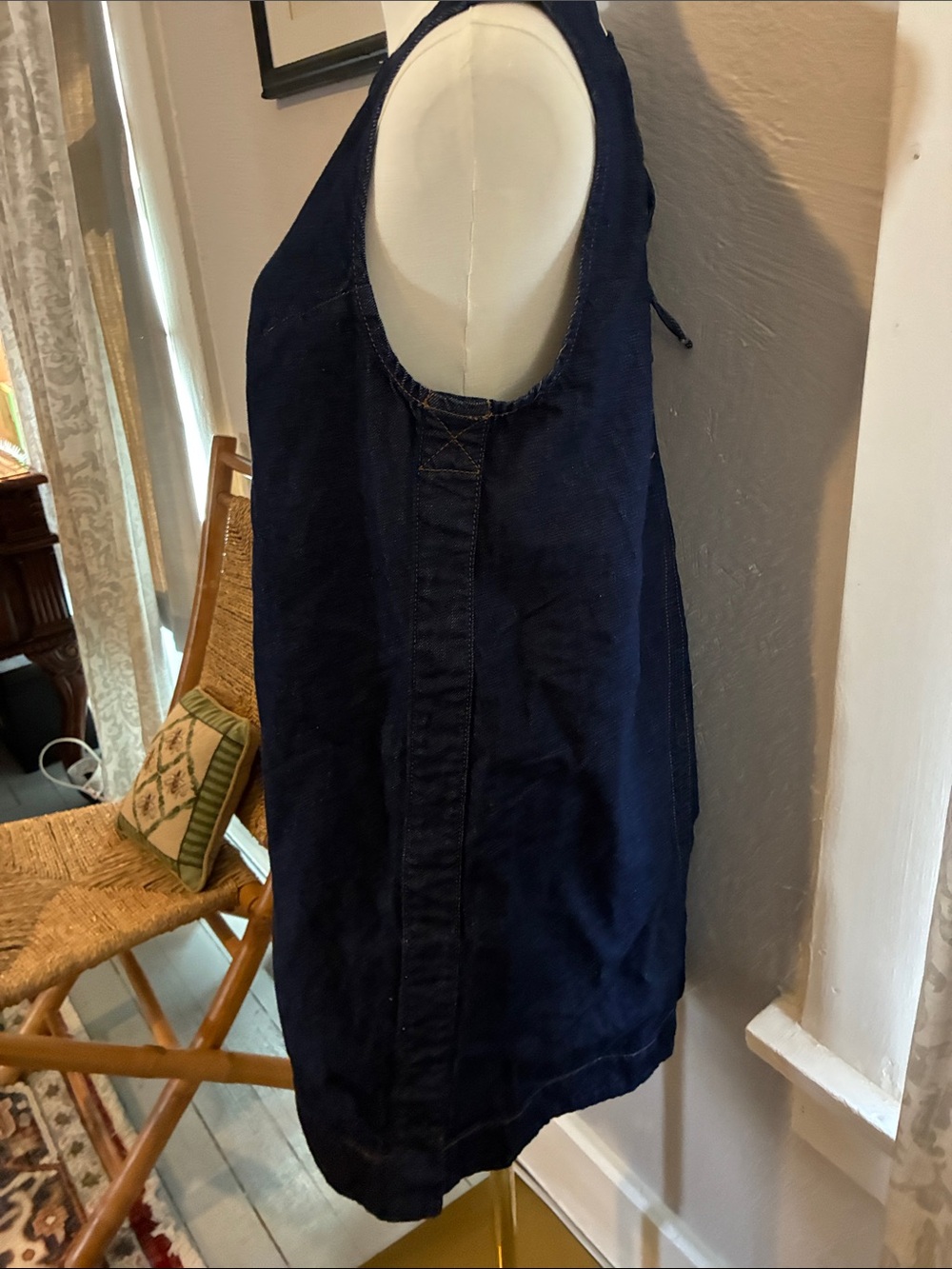 Madewell Sleeveless Denim Shift Mini Dress - Picture 7 of 12